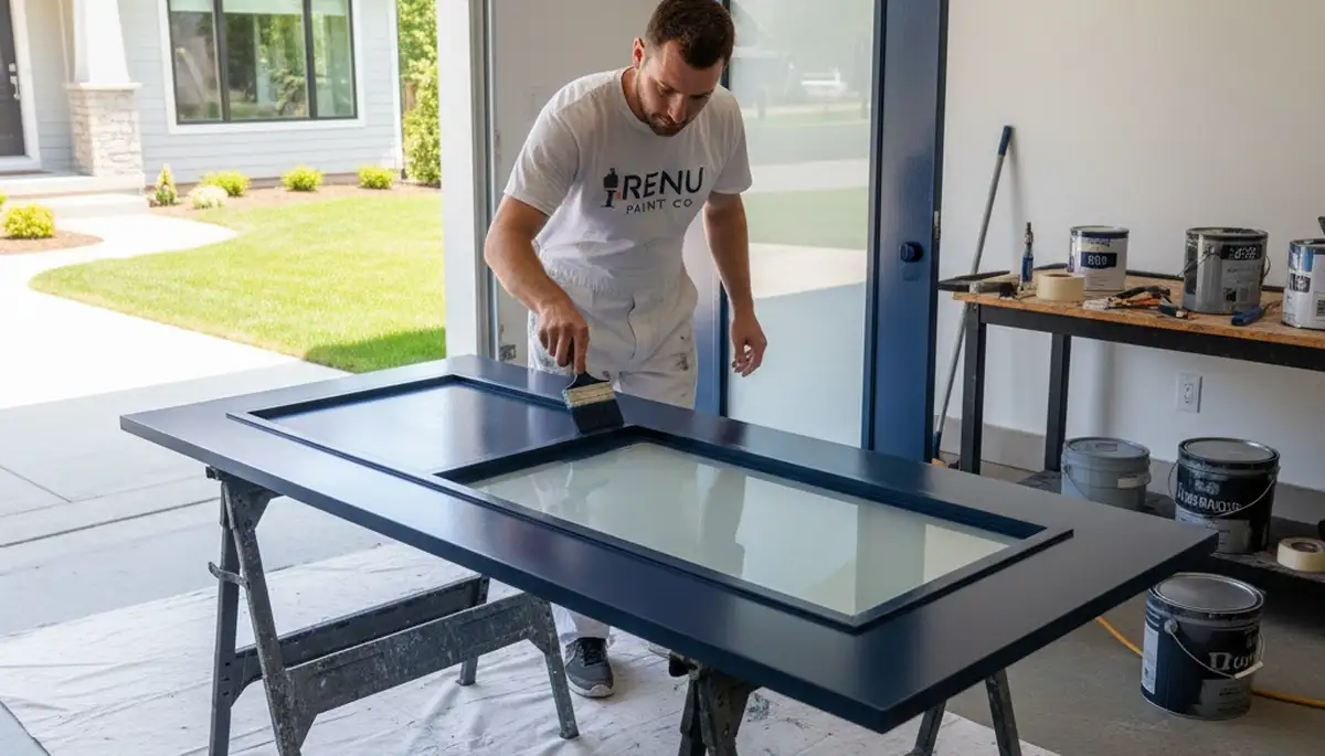 Professional door painting and refinishing in Long Beach, CA for coastal home protection