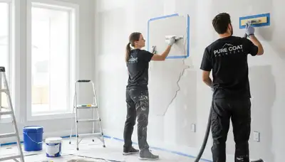 Professional drywall repair and painting service in Long Beach, CA restoring smooth interior walls