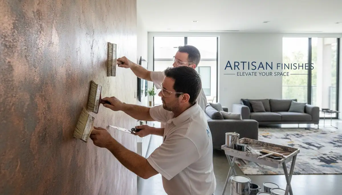 Faux painting and decorative wall finishes by professional painters in Long Beach, CA homes