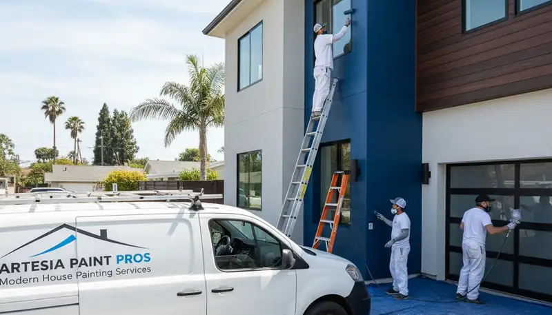 House painting service in Long Beach, CA for residential and exterior home painting projects
