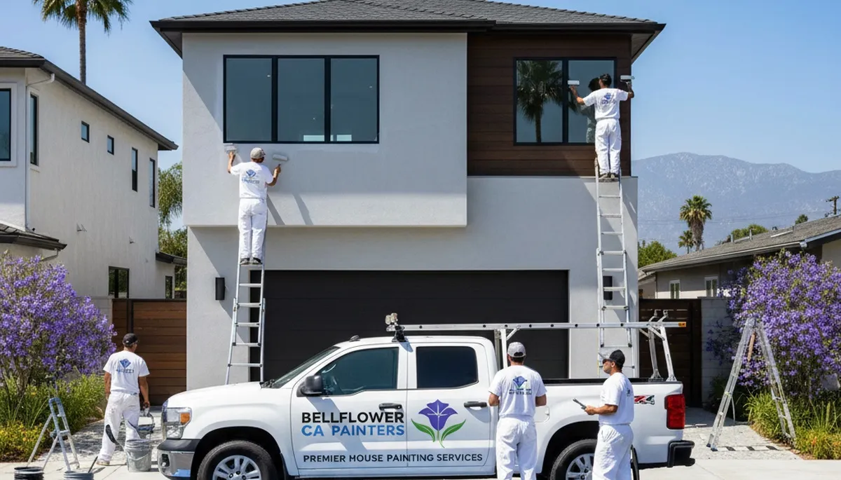 House painting service in Long Beach, CA for residential exterior and interior paint projects