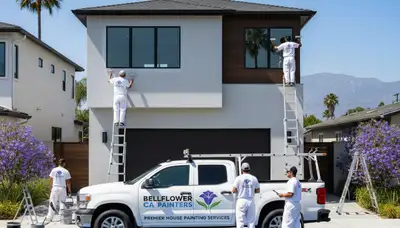 House painting service in Long Beach, CA for residential exterior and interior paint projects