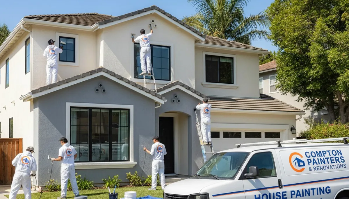 House painting services in Long Beach, CA for residential exterior and interior home improvement projects