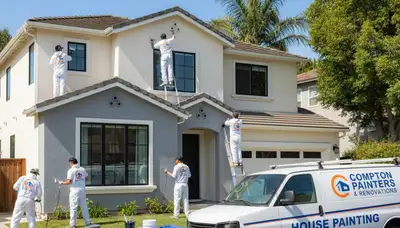 House painting services in Long Beach, CA for residential exterior and interior home improvement projects