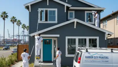 Long Beach, CA house painting service by paintinglongbeachca.com for exterior and interior homes
