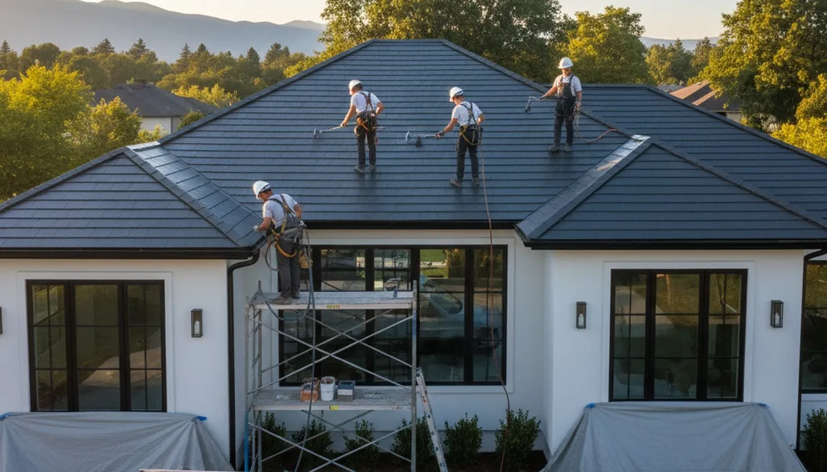 Professional roof painting and coating service in Long Beach, CA for durable weather protection