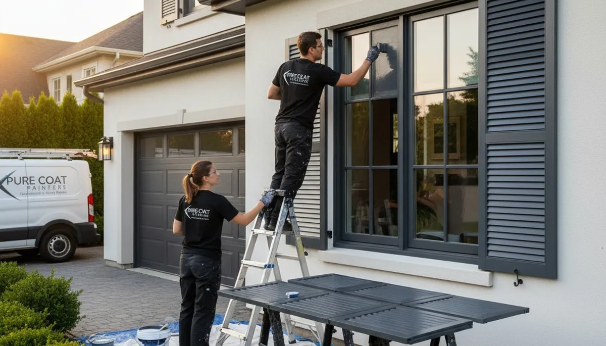 Professional shutter painting and refinishing in Long Beach, CA for lasting coastal home protection