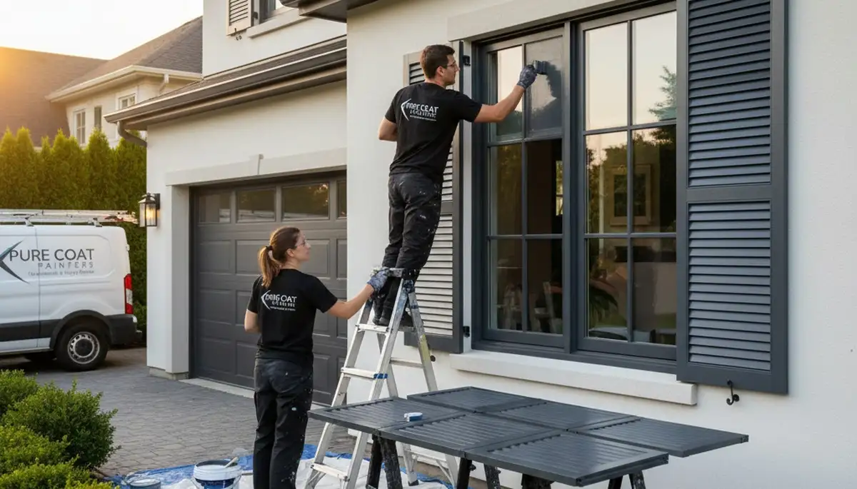 Professional shutter painting and refinishing in Long Beach, CA for lasting coastal home protection
