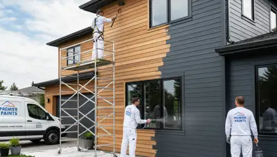 Professional siding painting on coastal home in Long Beach, CA by local exterior painting experts